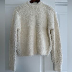 Future Collective Women's Cream Fuzzy Sweater